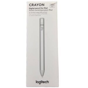 Logitech Silver Crayon USB-C Digital Dynamic Smart Tip Pencil for Apple iPads